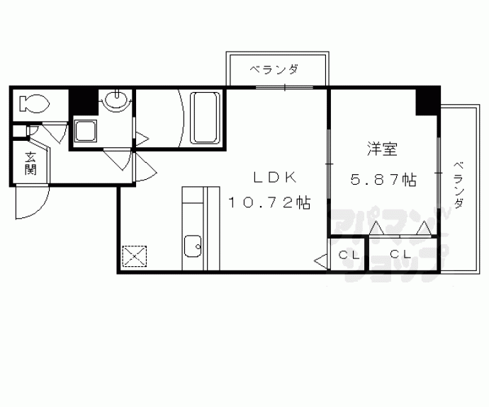 【コンフォーレ栗栖野】間取
