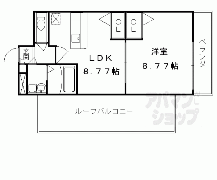 【コンフォーレ栗栖野】間取