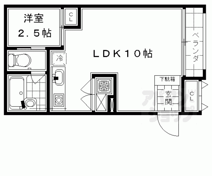 【Ｐａｒｋ　Ｓｉｄｅ　Ｍｉｂｕ】間取