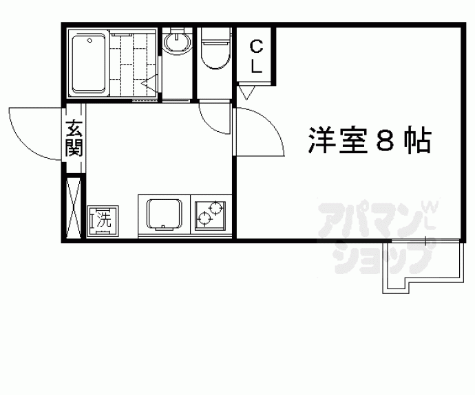 【アークリード五条堀川】間取