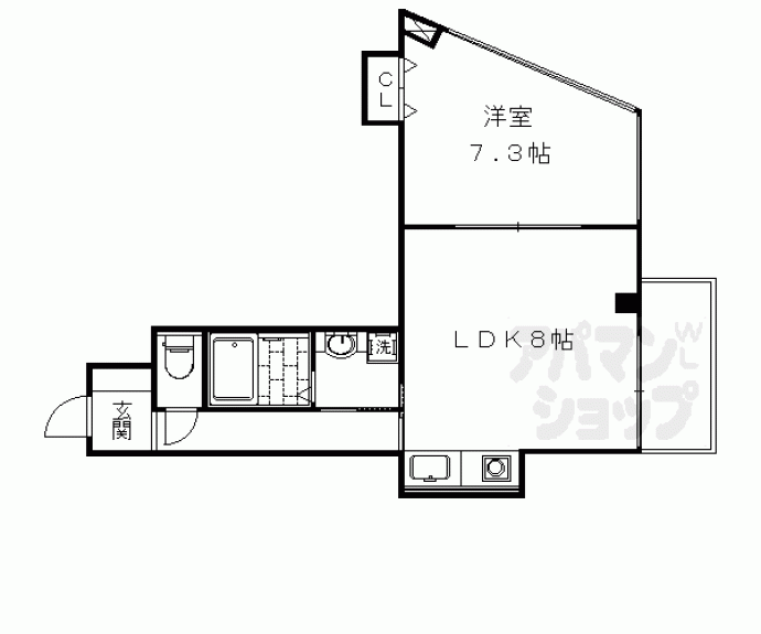 【泉涌寺HIRANOマンション】間取