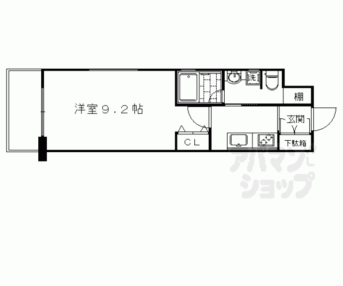 【ベラジオ京都駅東Ⅱ】間取