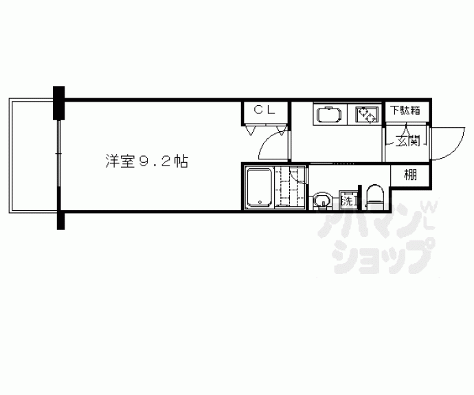 【ベラジオ京都駅東Ⅱ】間取