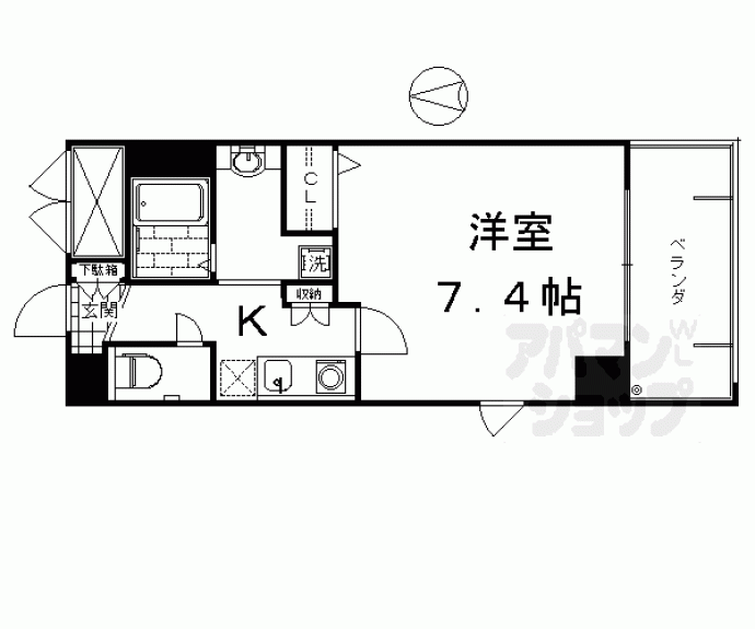 【ＧＲＡＮＤＥＧＥ　ｋａｍｏｇａｗａ】間取