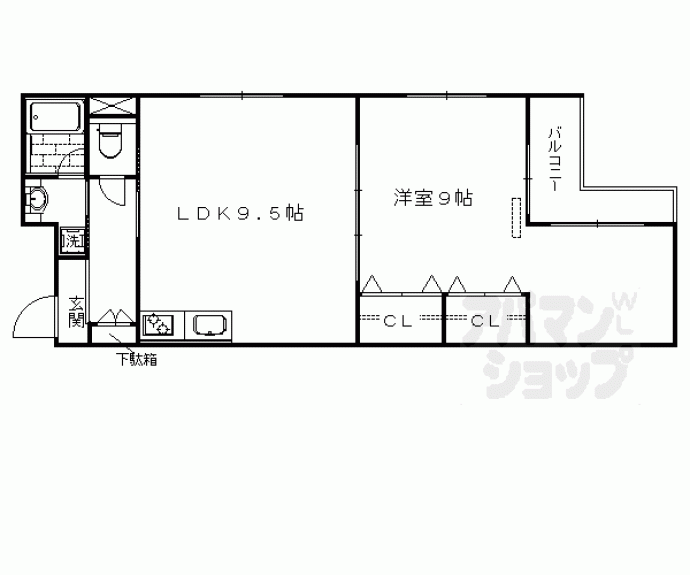 【アンダンテ烏丸七条】間取