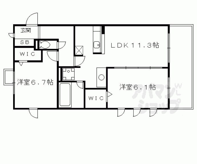 【ルシール中久世】間取