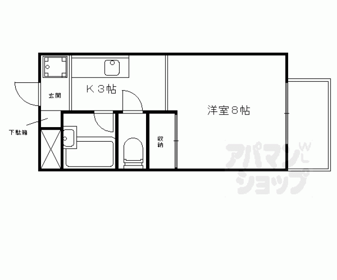 【メゾン林Ⅱ】間取