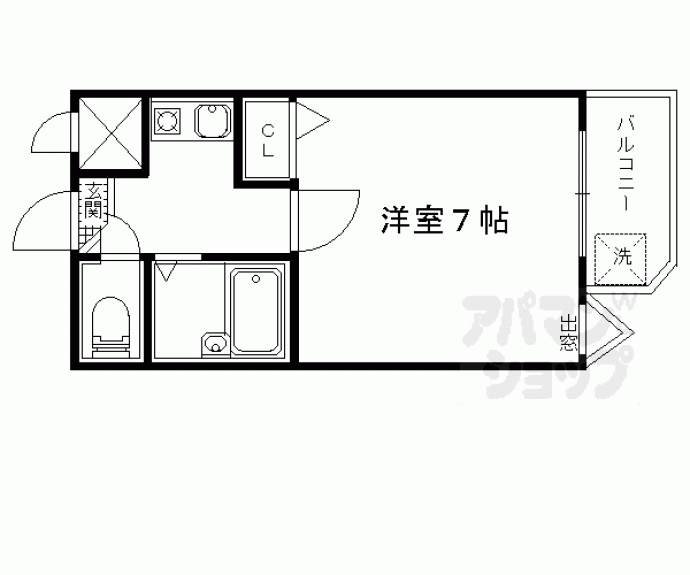 【ハーミテージ安朱】間取