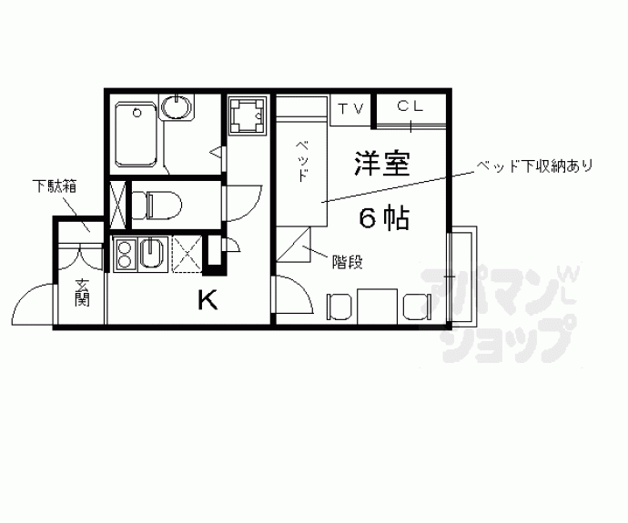 【レオパレスT BOX Ⅰ】間取