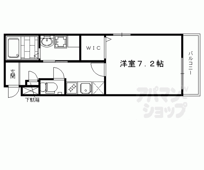 【サクシード上鳥羽】間取