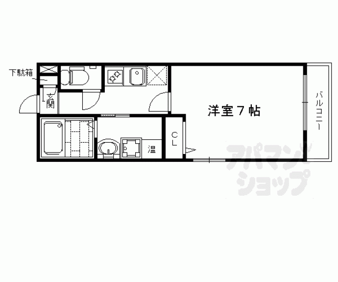 【サクシード上鳥羽】間取