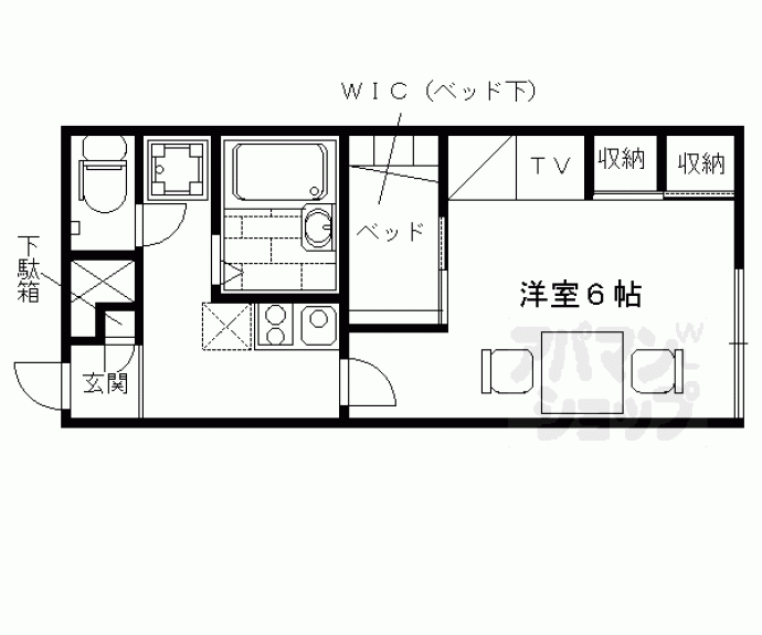 【レオパレスヴィレッジ殿城】間取
