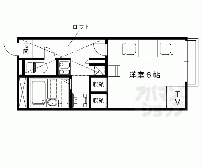 【レオパレスボヌール】間取