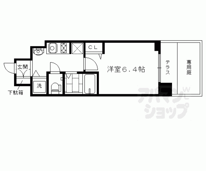 【スワンズ京都七条リベルタ】間取
