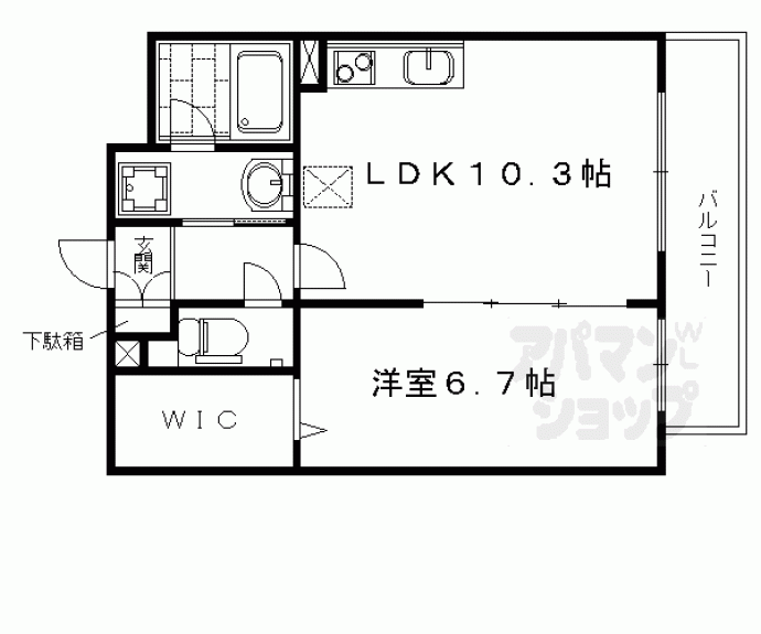 【カサドラーダ九条烏丸】間取