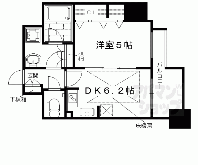 【エステムプラザ京都聚楽第粋邸】間取