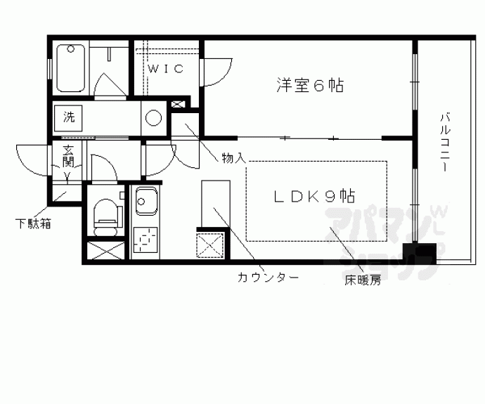 【エステムプラザ京都聚楽第雅邸】間取