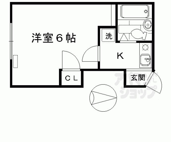 【吾道庵ＰＡＲＴⅡ】間取