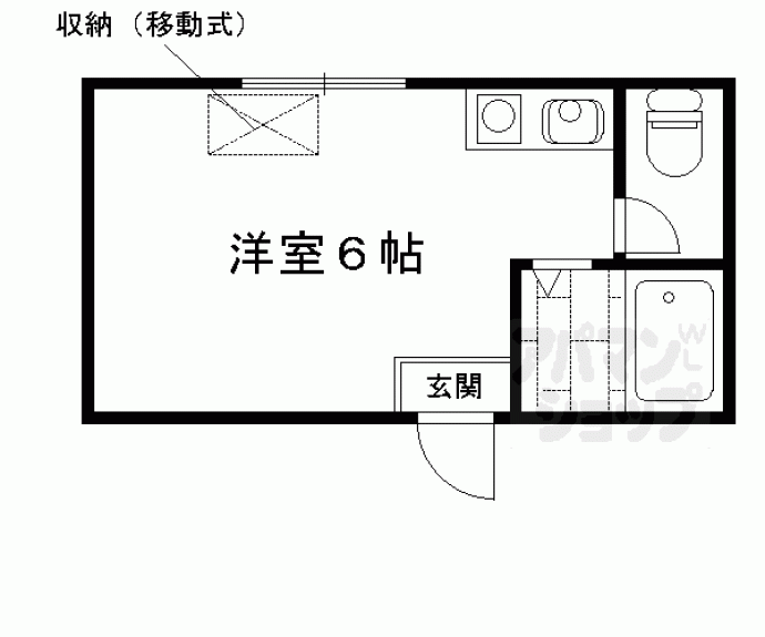 【ステーション京都女子ハイツ】間取