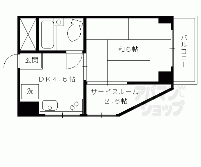 【マンション花川】間取
