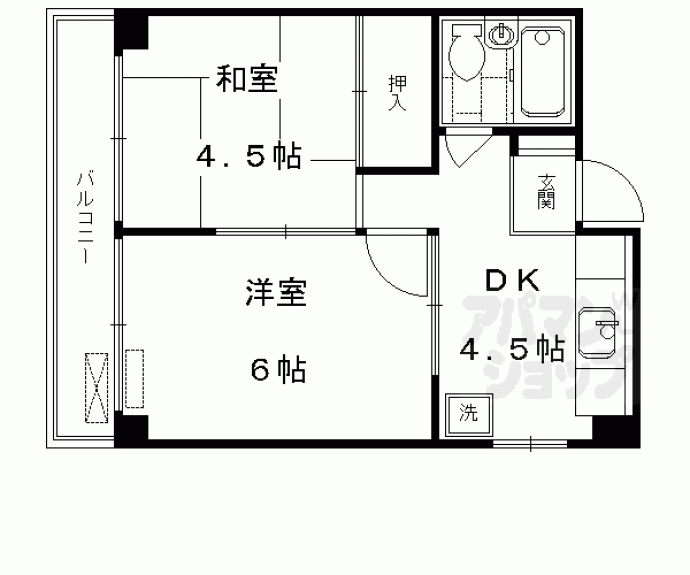 【マンション花川】間取