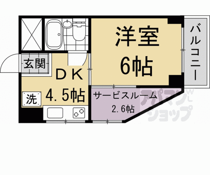 【マンション花川】間取