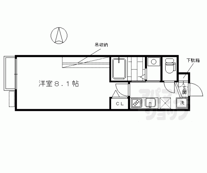 【ベルク五条高倉】間取