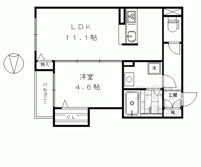 【シャーメゾン清水道】間取