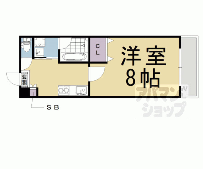 【ＺＥＮ烏丸五条】間取