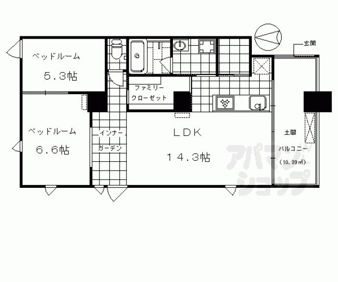 【GOJO PLACE】間取