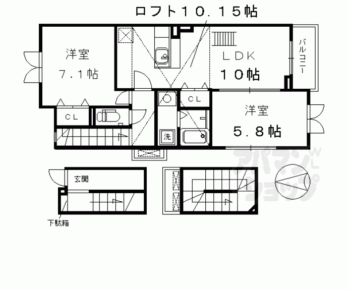 【ヴィラ アルカンシエル】間取
