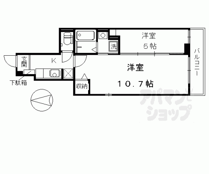 【ブライド・メゾン・さくらⅠ・Ⅱ】間取