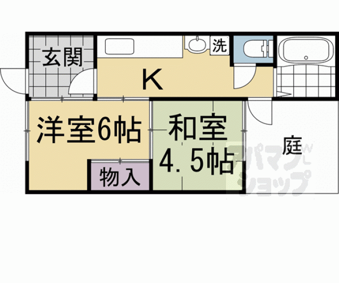 【薬園町貸家】間取