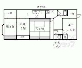 【唐橋琵琶町貸家】