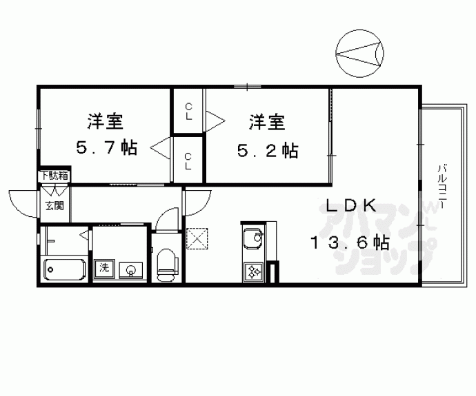【サニーコートドエル】間取