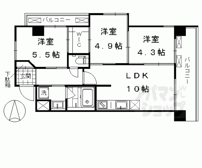 【LATTICE KAMITOBA】間取