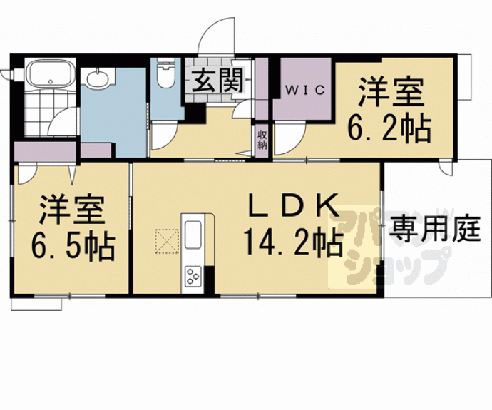 【シャーメゾン洛】間取
