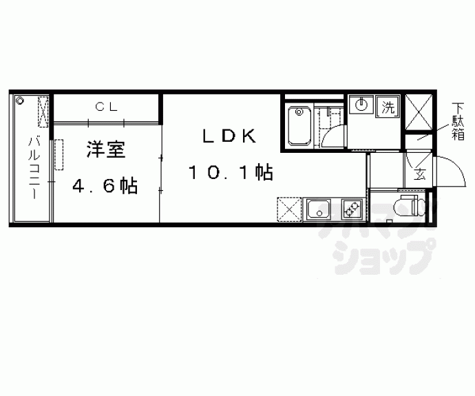 【モノコモドウエスト】間取