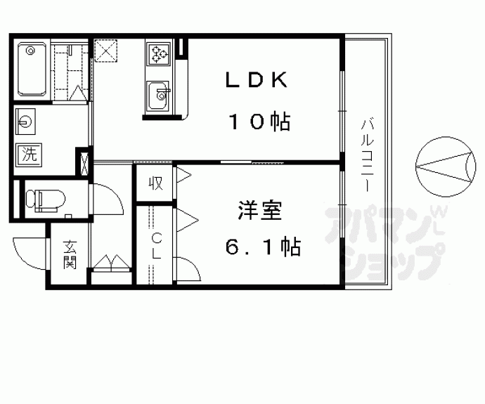 【クレアール吉祥院】間取