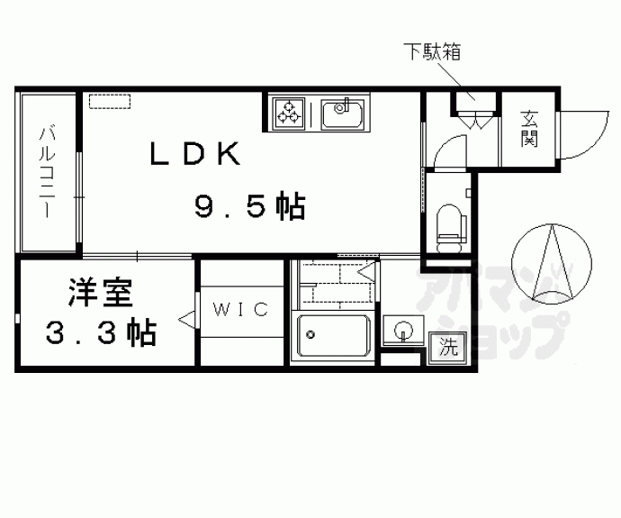 【Lacine五條】間取