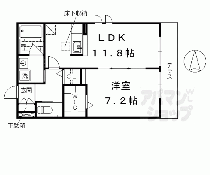 【ヘーベルメゾン洛南】間取