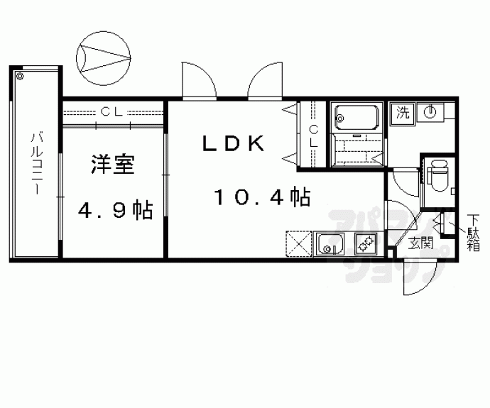 【ビクトワール京都河原町】間取