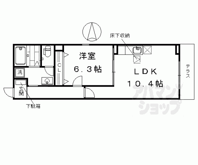 【フレイム パーク イースト】間取