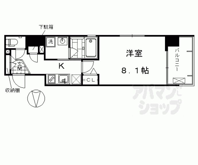 【ベラジオ京都西大路】間取