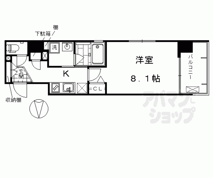 【ベラジオ京都西大路】間取
