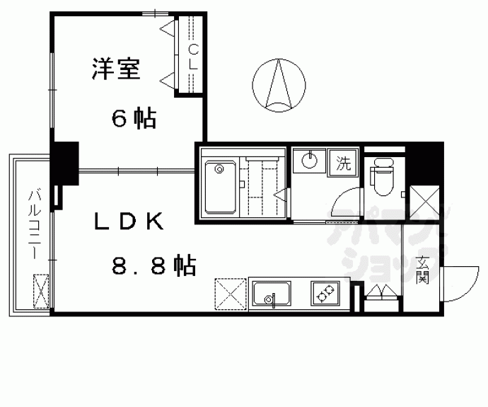 【ブライトマーチ　タナカ】間取