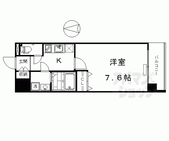 【レジデンス京都ゲートシティ】間取