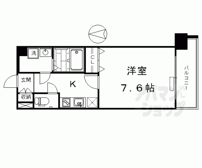 【レジデンス京都ゲートシティ】間取