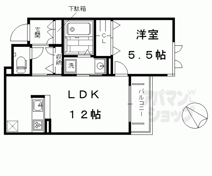 【シャーメゾン　シアラ】間取
