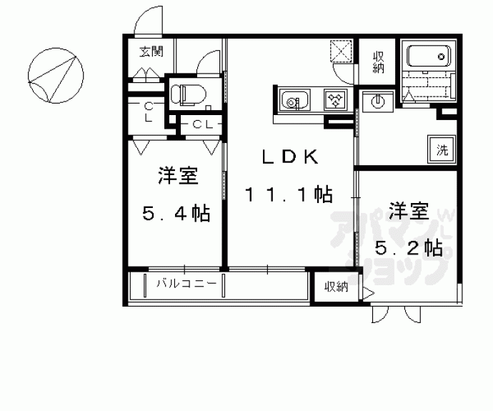 【シャーメゾン シアラ】間取